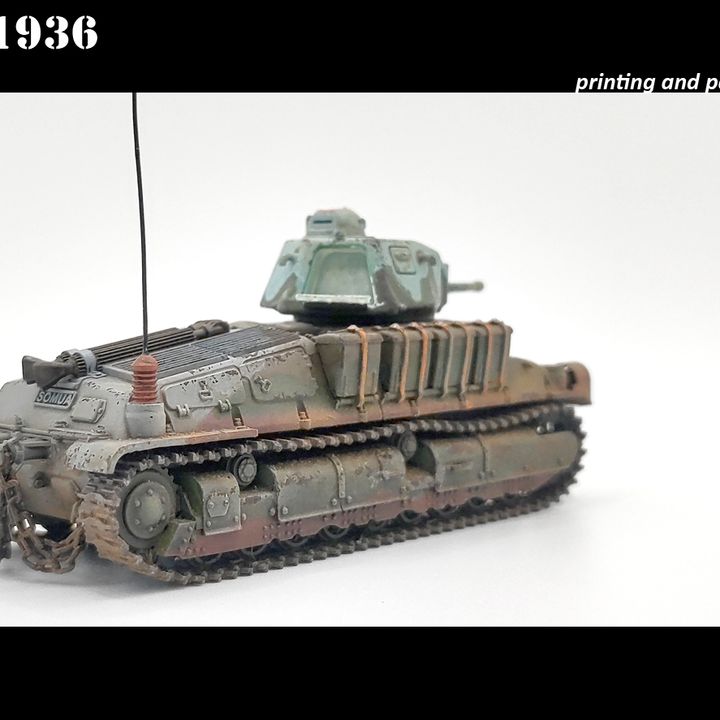 3D Printable Somua S35 by Counlane Models